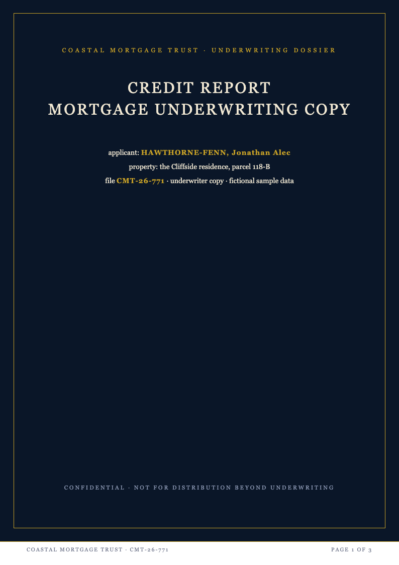 Midnight luxury credit report